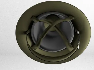 Classic Combat Helmet 3D model