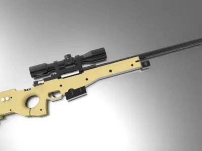 Arctic Warfare Magnum Free 3D model