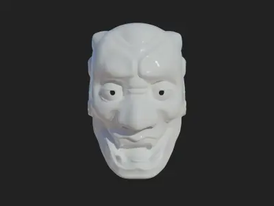 Collection of Japanese Masks Noh theater masks  3D Model Pack