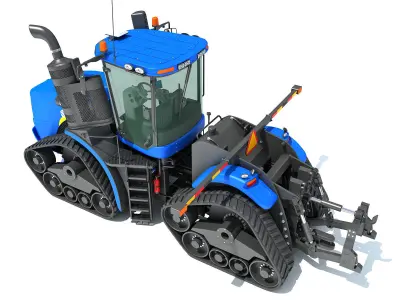 Track Tractor New Holland 3D model