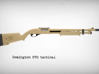 Remington 870 tactical 3D model