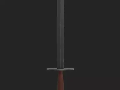 Single Handed Sword Low-poly 3D model