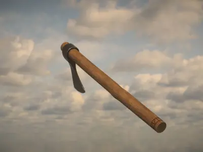 Western Axe Low-poly 3D model