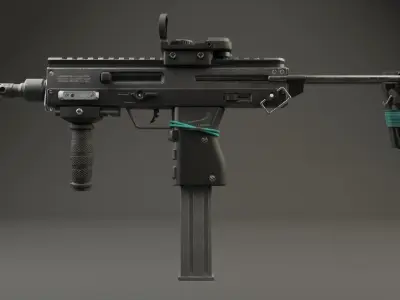 MICRO UZI Low-poly 3D model buy