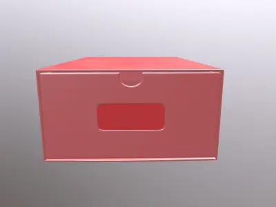 Packaging Red Box 3D model