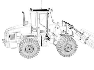 Wheel Loader 3D model get