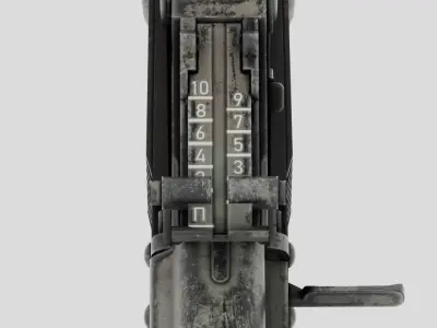 Rigged AK-74 Ukraine Edition  Low-poly 3D model