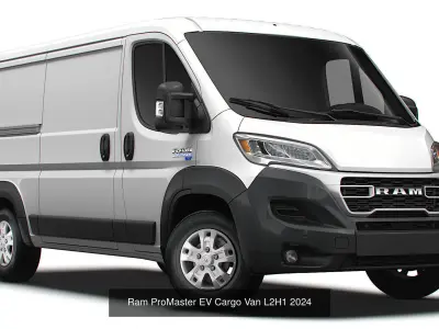 Ram ProMaster EV Cargo Van  2024 3D Model Pack