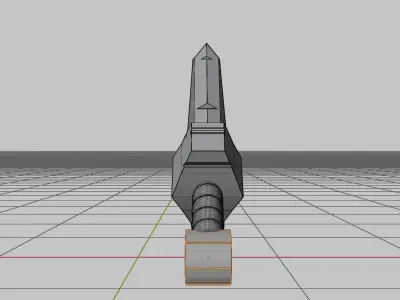 3D Sword Game asset Cartoon Low-poly 3D model