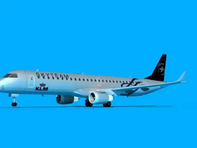 Embraer Emb-190 Sky Team 3D model