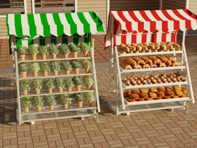 Carts 3D model