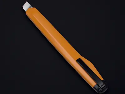 Cutter orange knife - design 3D model