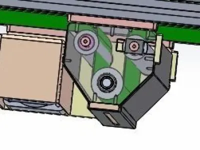 Large belt conveyor 3D model
