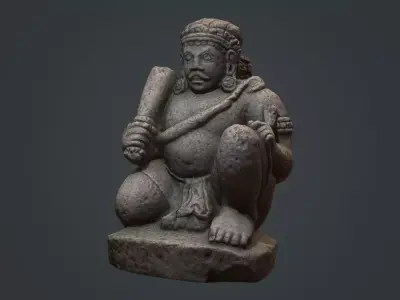 Ancient Statue 01 Low-poly 3D model