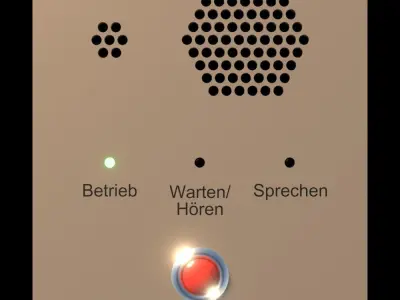 intercom from german train Free low-poly 3D model
