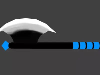 Single Wedge HandAxe 3D model