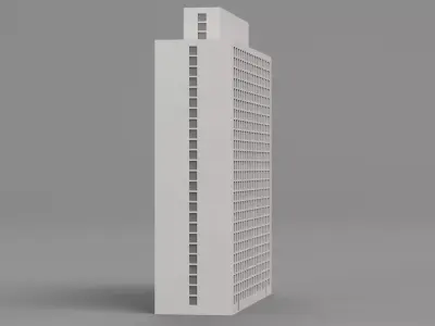 Paper Skyscraper V10 Low-poly 3D model