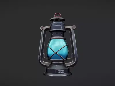 antique lantern 3D model