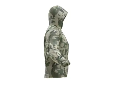 Military Jacket 199 - All MH Bodies - UE5 Skeletons - Rigged Low-poly 3D model