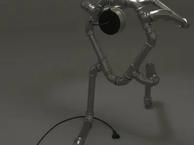 Industrial lamp Prometheus 3D model