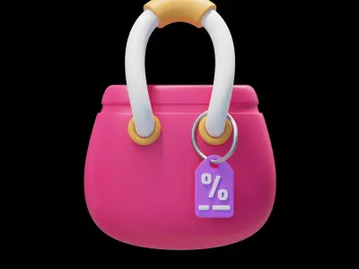 Shopping 3 Icon 3D model