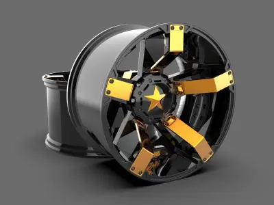 XD Series XD811 Rockstar II Wheel 3D model