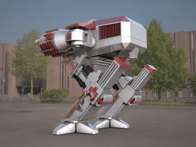  ROBOCOP- ED-209 robot 3d model 3D model