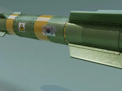 Hell fire missile  3D model