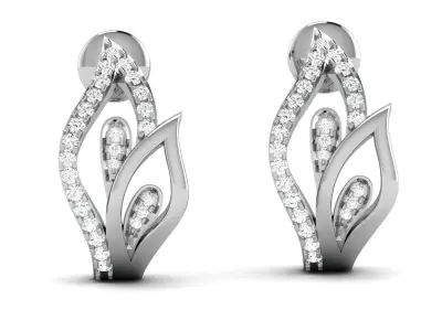 Women Earrings 3dm STL OBJ FBX Render Details 3D print model