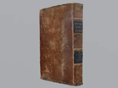 Calvinistic Family Library Antique Book 3D model