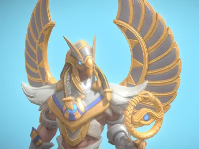 phoenix Low-poly 3D model get