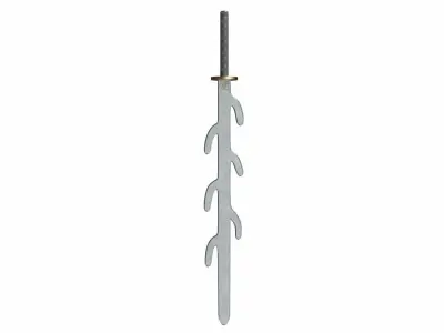 Seven branched sword 3D model