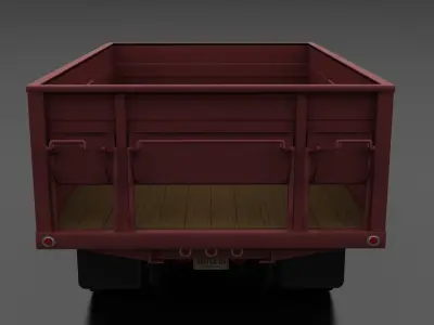F-Series F-700 Grain Truck 1965 Low-poly 3D model