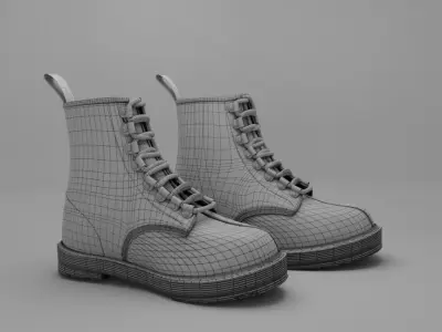 Dr Martens Combat Boot 3D model