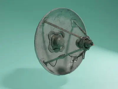 Radar Dish Model 3D model