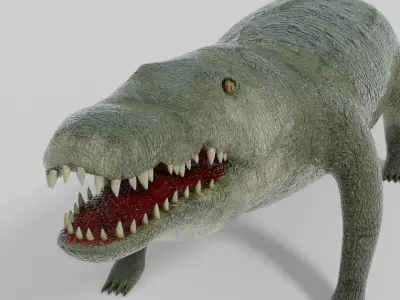 3D Crocodile Model toy alligator Low-poly 3D model