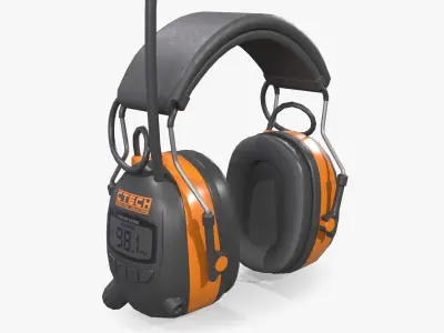 Ear Muffs Low-poly 3D model