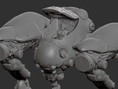Bipod Mecha 3D print model