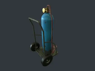 Gas Tank pbr Low-poly 3D model buy