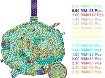 Kid Krazy Pendent 3D print model