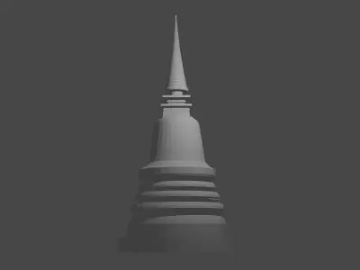 pagoda 3D model by sorravich29