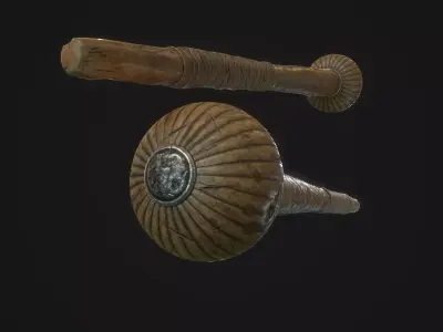 Kerrie Zulu Mace Low-poly 3D model