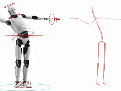  Male Cyborg Rigged 