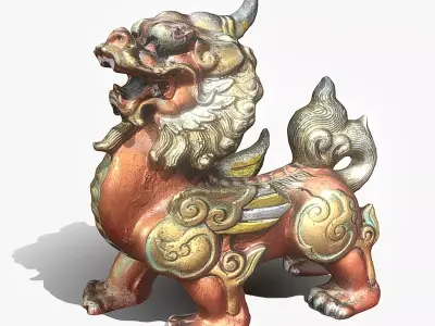 Dragon lion 3D print model