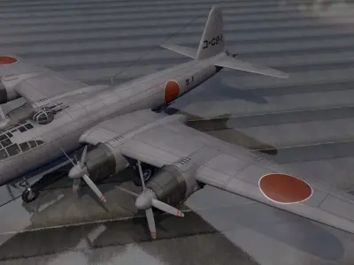 Nakajima G8N1 Renzan - aka Rita 3D model