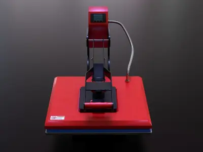 Sublimation T-Shirt flat bed Heat Press Machine 3D model