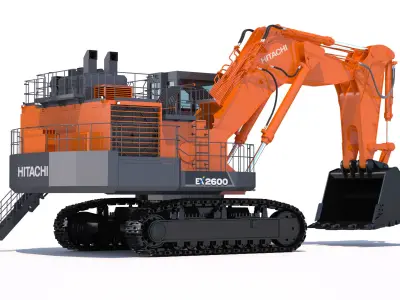 Excavator Hitachi EX2600-7 3D model