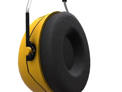 Earmuff Low Poly Low-poly 3D model