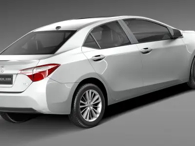 Toyota Corolla LE 2014 USA 3D model purchase