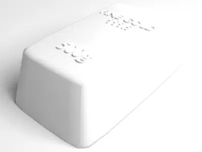 Goldbar 500gram 3D model
